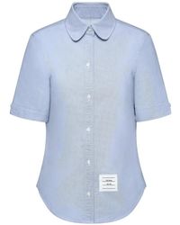 Thom Browne - Camisa Oxford De Manga Corta - Lyst