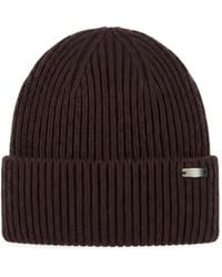 Fedeli - Norge Ribbed-Knit Beanie Hat - Lyst