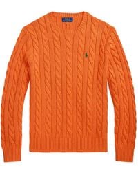 Polo Ralph Lauren - Cable-Knit Pony-Motif Sweater - Lyst
