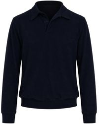 Les Tien - Piqué Long-Sleeved Polo Shirt - Lyst