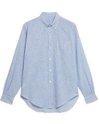 Fortela - King Micro-Check Chest-Pocket Shirt - Lyst