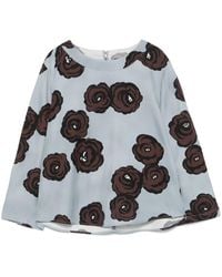 Luisa Cerano - Blusa con motivo floral - Lyst
