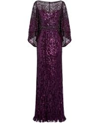 Jenny Packham - Ines Sequin-Embellished Maxi Dress - Lyst