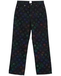CASABLANCA - Logo-Pattern Jeans - Lyst