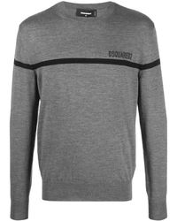 DSquared² - Logo-Embroidered Wool Jumper - Lyst