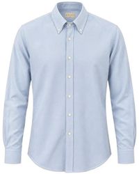 Xacus - Hemd Mit Button-Down-Kragen - Lyst