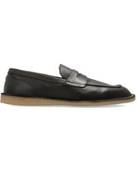 Dolce & Gabbana - Logo-Detail Leather Penny Loafers - Lyst