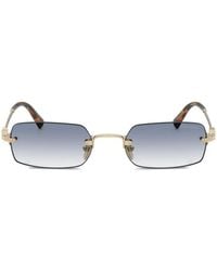 Miu Miu - Rectangle-Frame Sunglasses - Lyst