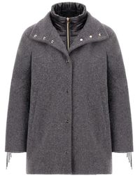 Herno - Nylon Ultralight Jas Met Franje-Afwerking - Lyst