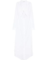 Viktor & Rolf - Dragged Neckline Shirt Dress - Lyst