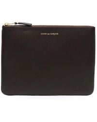 Comme des Garçons - Logo-stampe Leather Pouch - Lyst