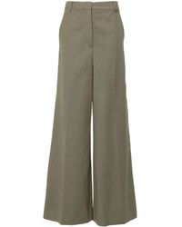 Stella McCartney - Wool Mid-Rise Flared Trousers - Lyst
