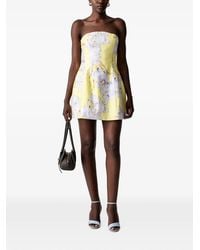 Bardot - Karoline Floral-Print Strapless Mini Dress - Lyst