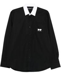 KARL LAGERFELD - Blouse À Col Contrastant - Lyst