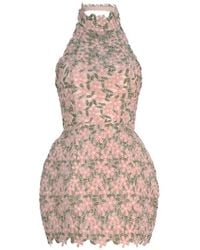 ATOIR - Floral-Lace Halterneck Dress - Lyst