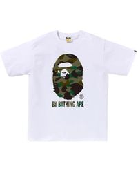 A Bathing Ape - Camouflage-Print Logo T-Shirt - Lyst