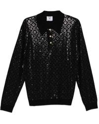 CASABLANCA - Polo Boutonné À Motif - Lyst