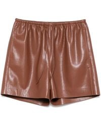 Nanushka - Pantalones Cortos Con Pliegues - Lyst