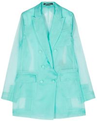 Max Mara - Negrar Organza Blazer Met Dubbele Rij Knopen - Lyst