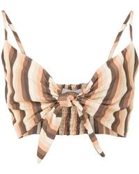 Amir Slama - Striped Cropped Top - Lyst