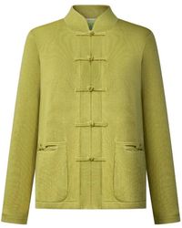 Shanghai Tang - Knot Button Pocket Cardigan - Lyst