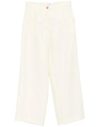 Barba Napoli - Elasticated-Waist Wide-Leg Trousers - Lyst