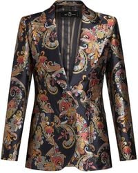 Etro - Paisley-Print Fil-Coupé Jacquard Jacket - Lyst