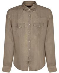 Dell'Oglio - Western-Yoke Flap-Pocket Shirt - Lyst