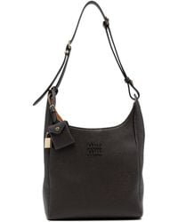 Miu Miu - Embossed-Logo Leather Shoulder Bag - Lyst