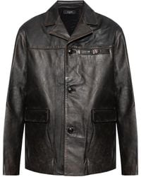 Amiri - Leren Jack - Lyst