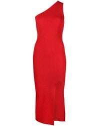 Michael Kors - Asymmetric One-Shoulder Knitted Dress - Lyst