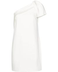 Roland Mouret - Crepe One-shoulder Mini Dress - Lyst