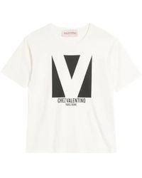 Valentino Garavani - Logo-Print T-Shirt - Lyst