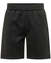Givenchy - Shorts Met Geborduurd Logo En Visgraatpatroon - Lyst