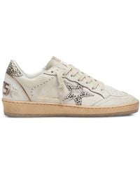 Golden Goose - Ball Star Leather Upper Toe And Spur With Piping Horsy-Star And Heel Sneakers - Lyst