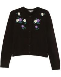Maje - Cardigan À Fleurs En Perles - Lyst