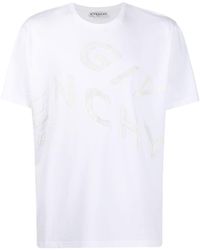 Givenchy - Refracted Oversized Embroidered Logo T-shirt - Lyst