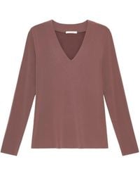 Maliparmi - V-Neck Long-Sleeved T-Shirt - Lyst