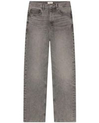 FRAME - The Straight Faded Straight-Leg Jeans - Lyst