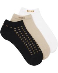 BOSS - Patterned Socks Set (Set Of Three) - Lyst