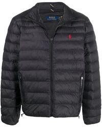 Polo Ralph Lauren Logo-embroidered Padded Jacket - Black