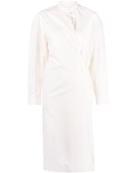 Lemaire - Robe-chemise à détail torsadé - Lyst