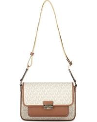 Michael Kors - Bradshaw Monogram Flap Shoulder Bag - Lyst