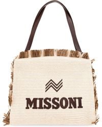 Missoni - Bolso shopper con parche del logo - Lyst