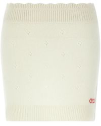 Chloé - Wool And Cashmere Knitted Mini Skirt - Lyst
