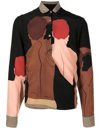 Amir Slama - Graphic-Print Silk Shirt - Lyst