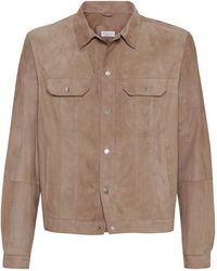 Brunello Cucinelli - Klassische Lederjacke - Lyst