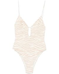MC2 Saint Barth - Bañador Crunchy Con Estampado De Cebra - Lyst