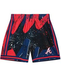 Mitchell & Ness - X Mlb Atlanta Braves Hyper Hoops Shorts - Lyst