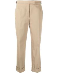 Thom Browne - Thom E - Neutral Low-rise Cropped Trousers - Lyst